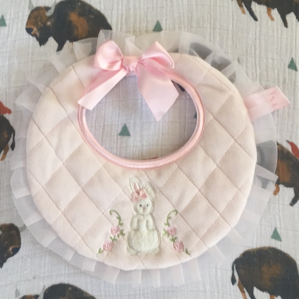 Bearington Baby bunny bib - NWOT